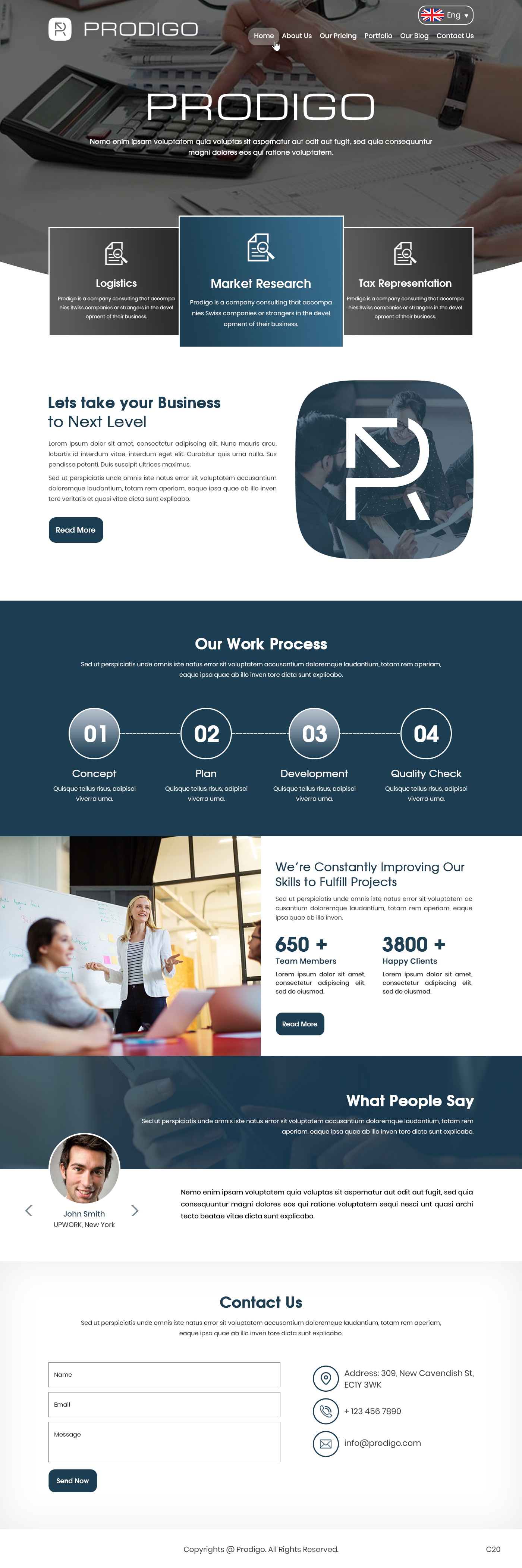 Web Design by pb for Prodigo Sàrl | Design #23565349