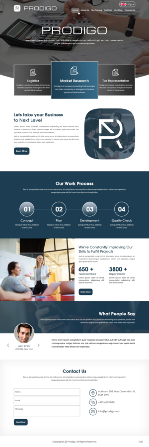Diseño Web por pb para Prodigo Sàrl | Diseño: #23565349