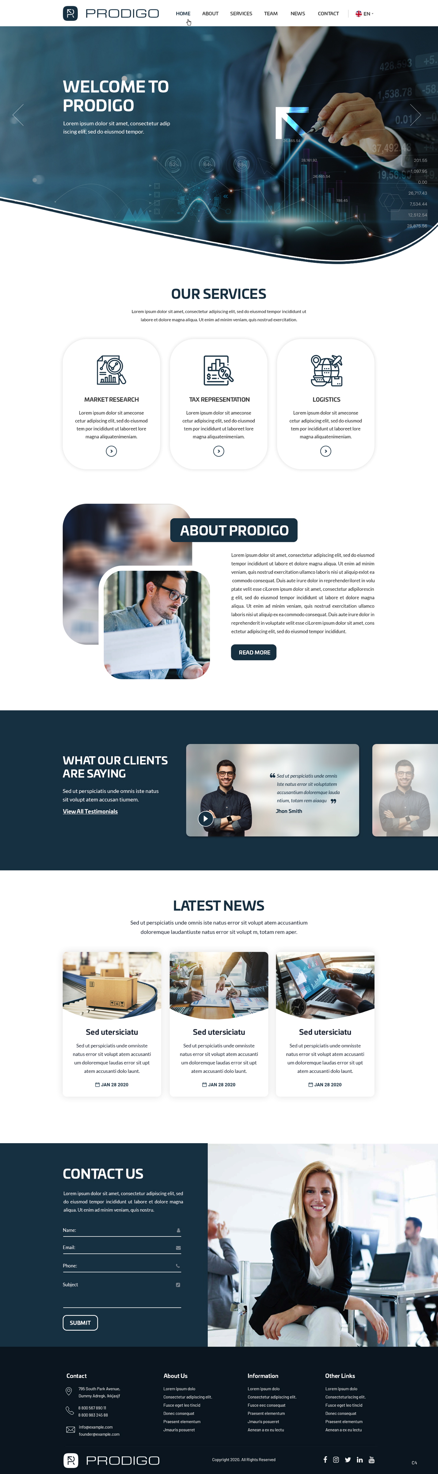 Diseño Web por pb para Prodigo Sàrl | Diseño #23565350