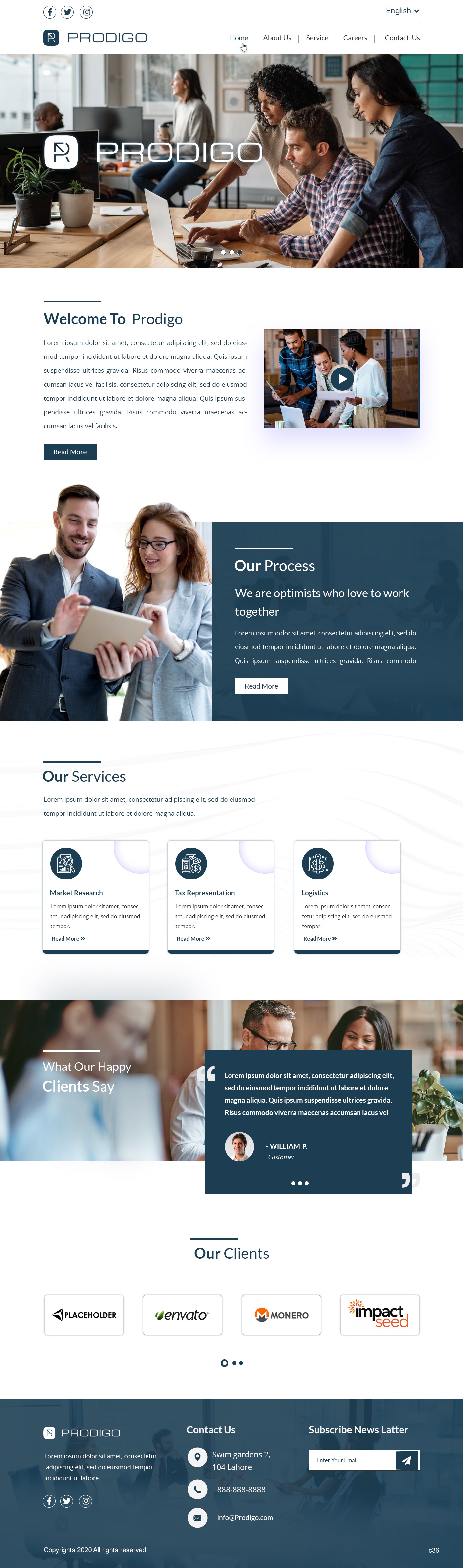Web Design by pb for Prodigo Sàrl | Design #23565352