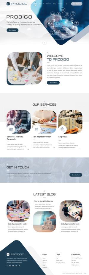 Diseño Web por pb para Prodigo Sàrl | Diseño: #23565354