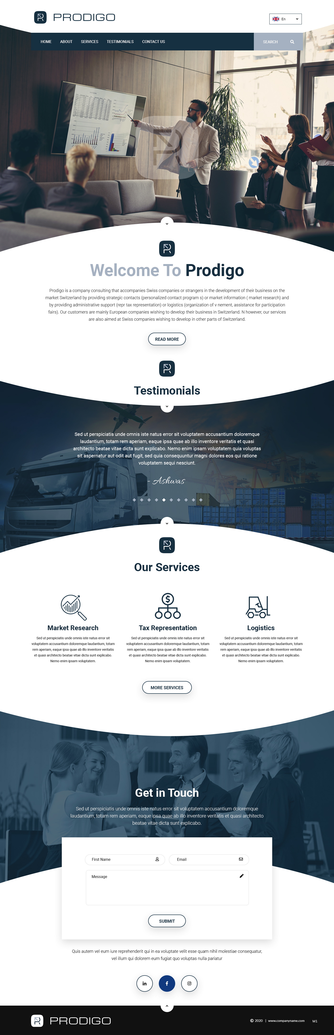 Diseño Web por pb para Prodigo Sàrl | Diseño #23565355