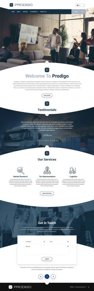 Diseño Web por pb para Prodigo Sàrl | Diseño: #23565355
