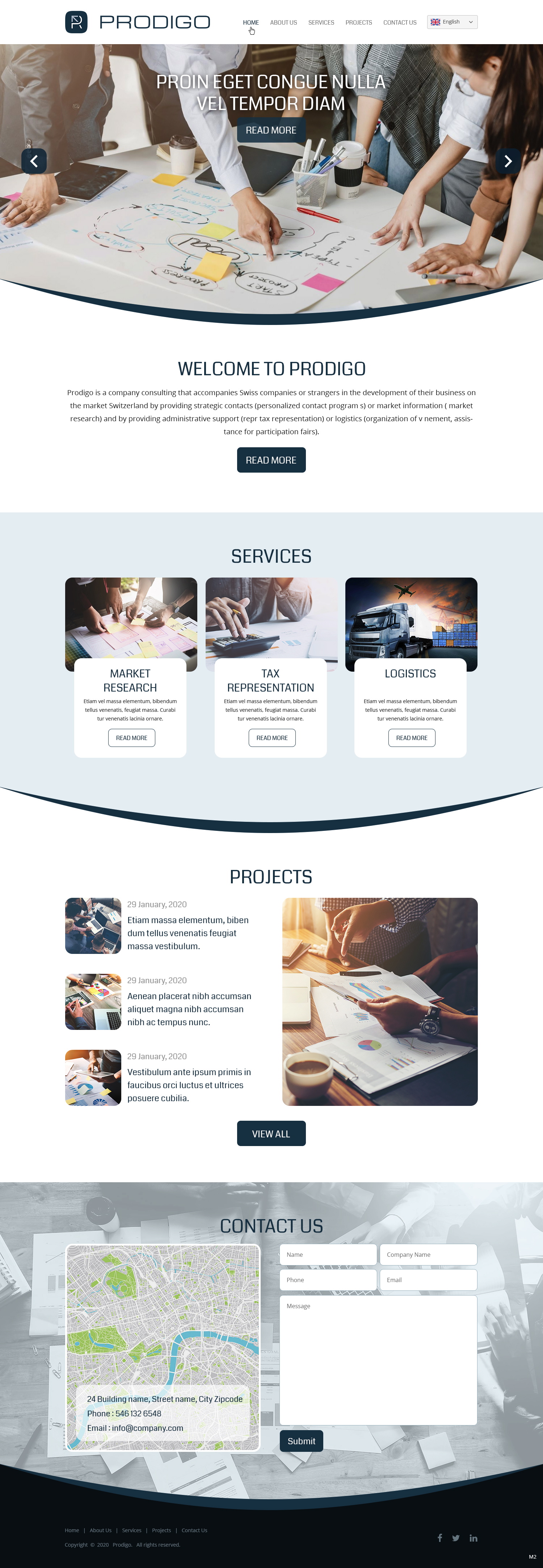 Web Design by pb for Prodigo Sàrl | Design #23565356