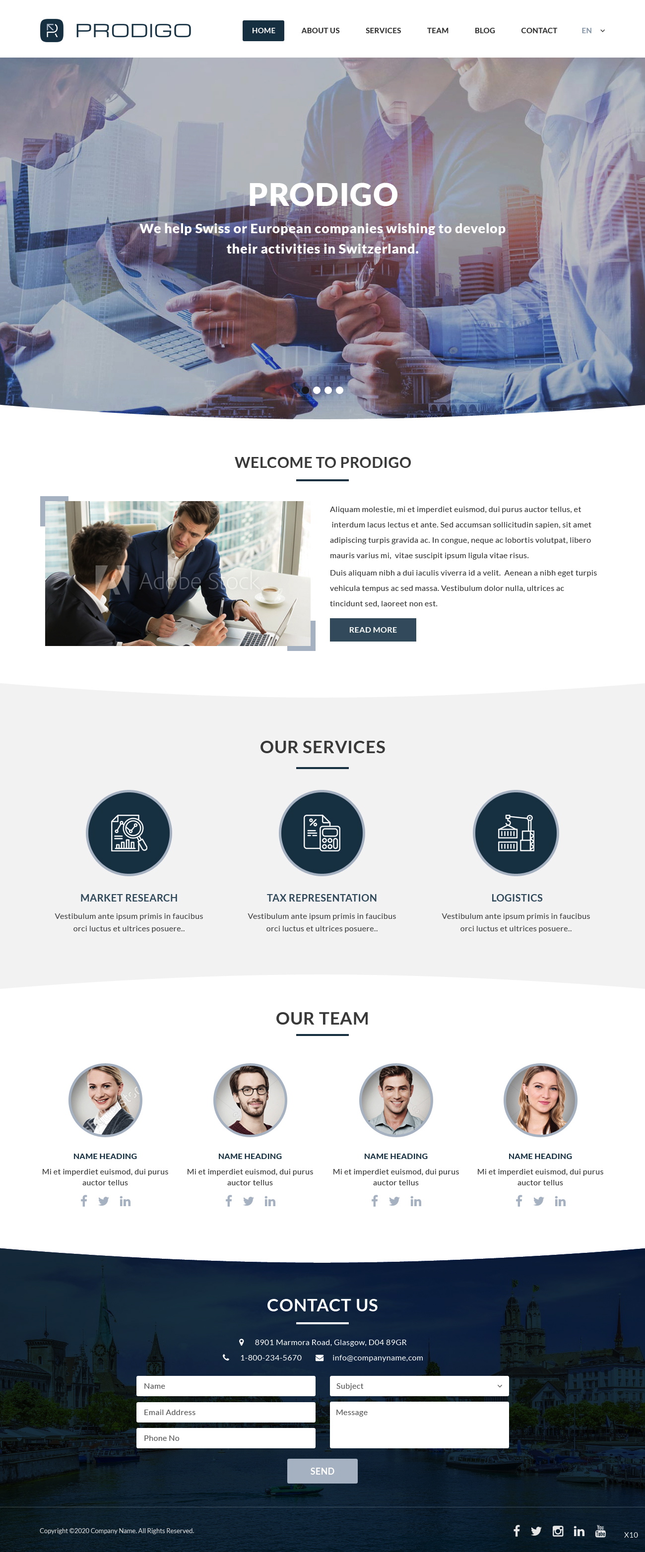 Web-Design von pb für Prodigo Sàrl | Design #23565360
