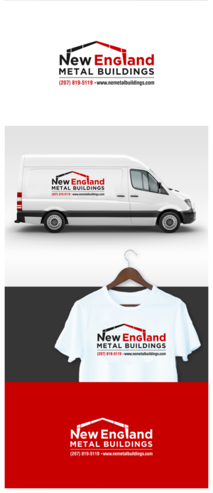 New England Metal Buildings  | Logo Design by CreativeBaba