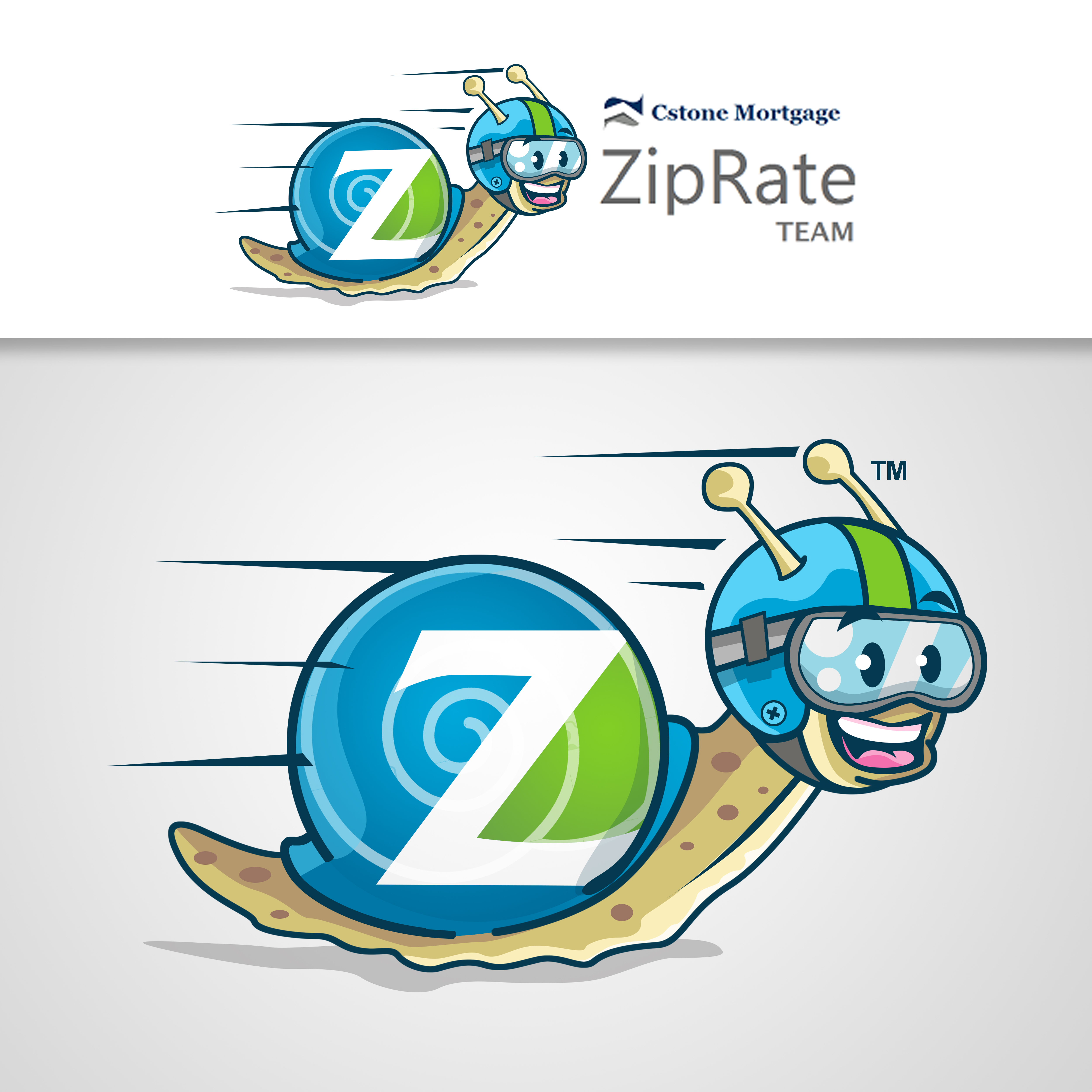 Mascot Design by alemi for ZipRate | Design #23559541