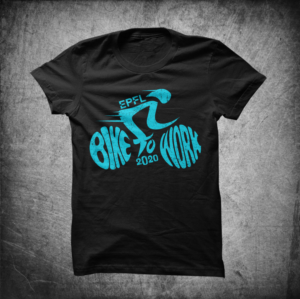 Bike to work 2020 - EPFL is a Swiss university. Each year, it organizes Bike to Work, a team challen | Diseño de Camiseta por erwin87