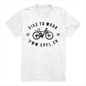 Bike to work 2020 - EPFL is a Swiss university. Each year, it organizes Bike to Work, a team challen | Diseño de Camiseta por Creative M^ck