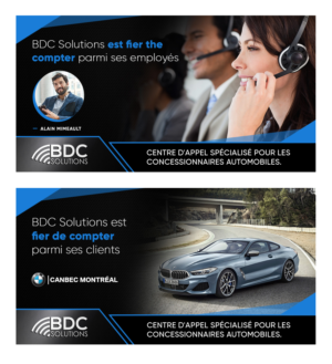 Gabarit Photoshop de Bannière linkedin pour publicité