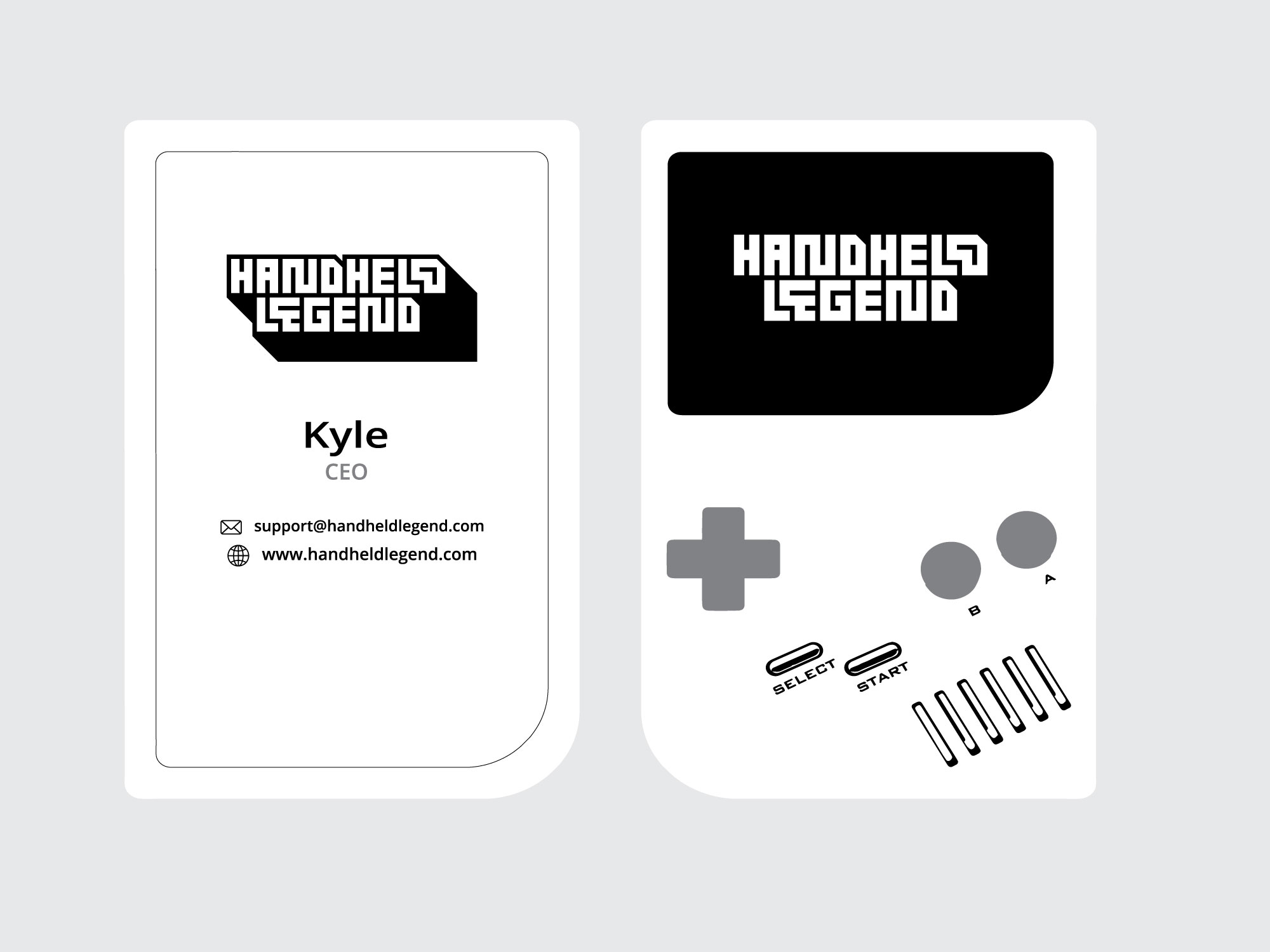 Business Card Design by Nafeesarts for Hand Held Legend | Design #23555158