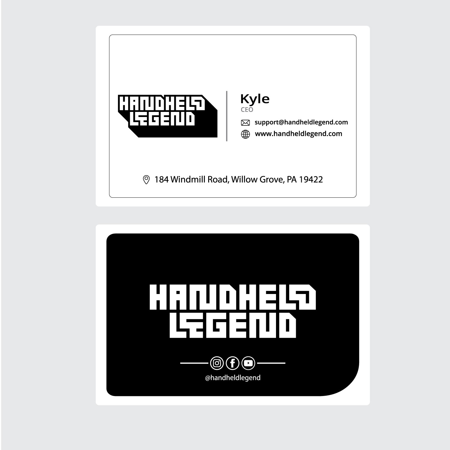 Business Card Design by Nafeesarts for Hand Held Legend | Design #23567908