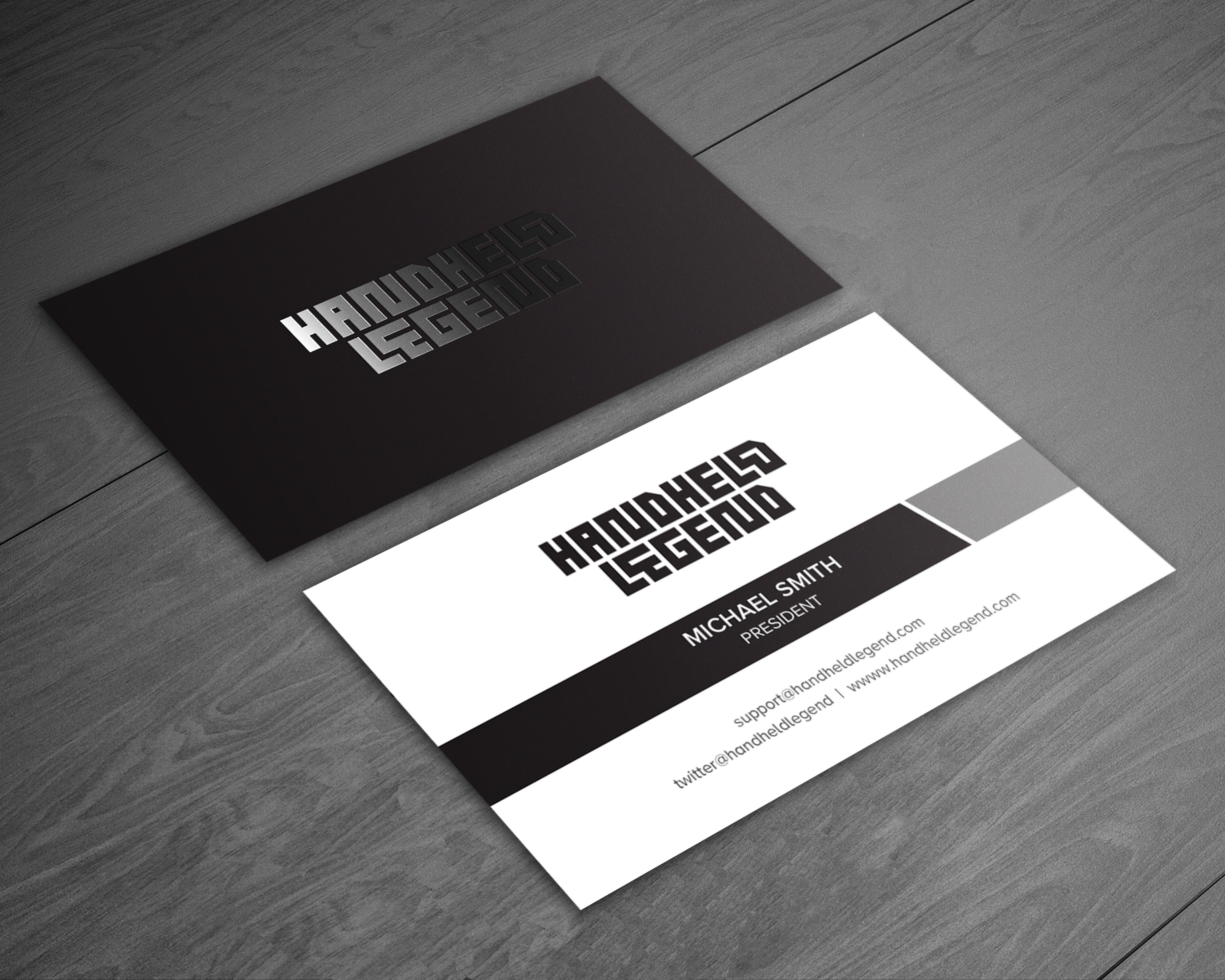 Diseño de Tarjeta de Presentación por chandrayaan.creative para Hand Held Legend | Diseño #23556407