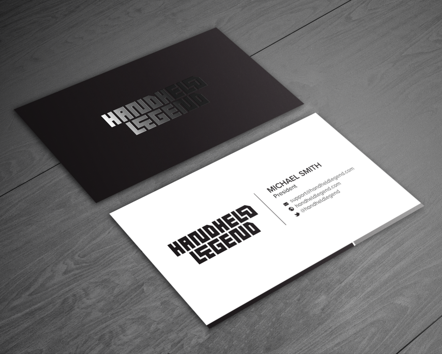 Diseño de Tarjeta de Presentación por chandrayaan.creative para Hand Held Legend | Diseño #23556408