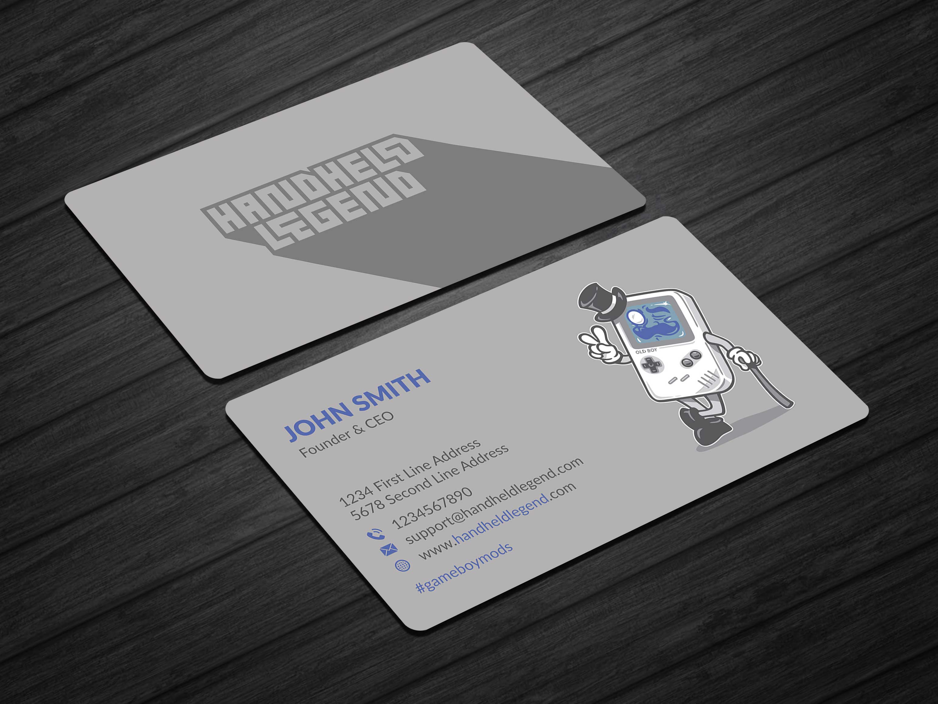 Business Card Design by Musa. A for Hand Held Legend | Design #23558559