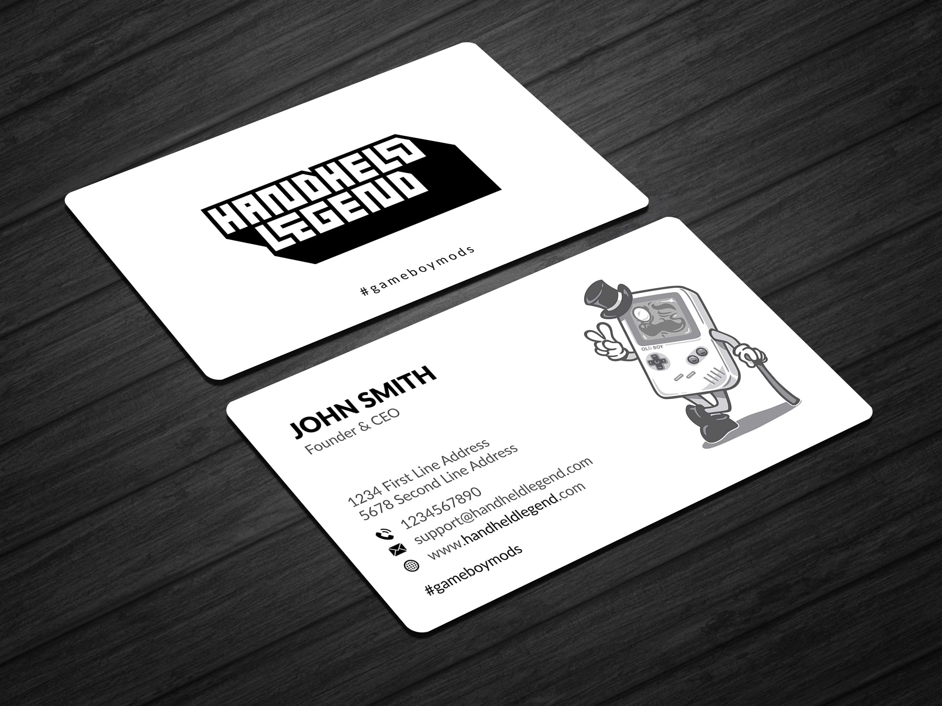 Business Card Design by Musa. A for Hand Held Legend | Design #23564115