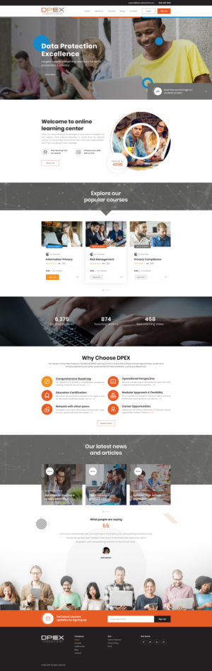 E learning Platform for privacy | Web Design by Ved Web Services