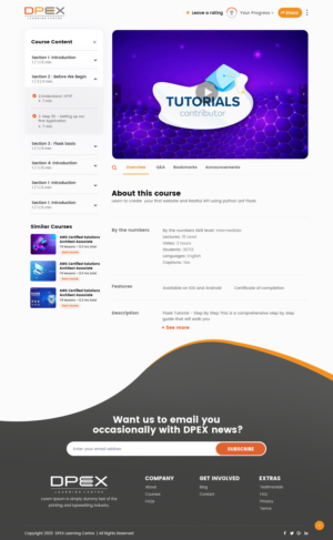 E learning Platform for privacy | Diseño Web por nzdesigners