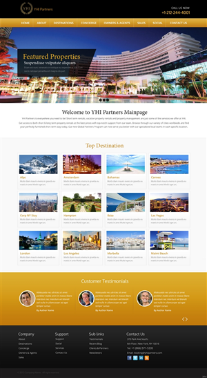 Web Design by pb for YHI Partners LLC | Design: #2995795