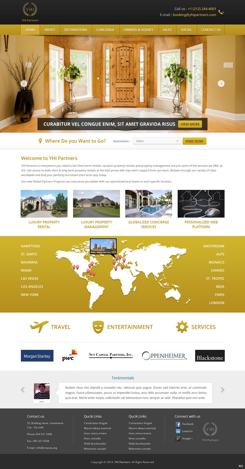 Web Design by pb for YHI Partners LLC | Design: #2995800