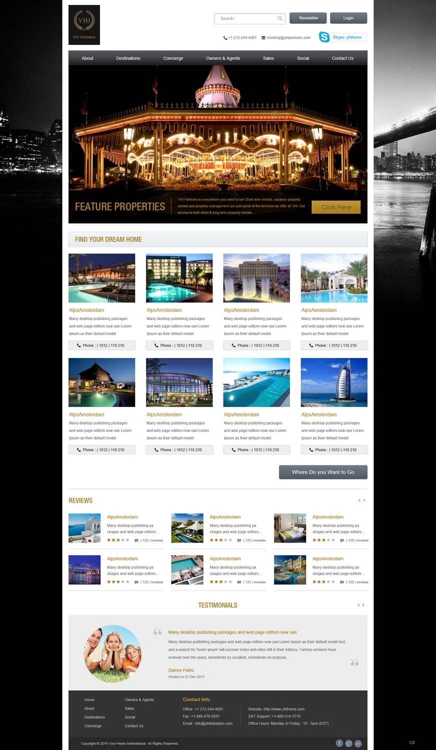 Web Design by pb for YHI Partners LLC | Design #3014903