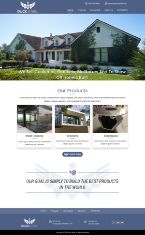 Web Design by harmi_199 for Ducksteel Llc. | Design: #23603372