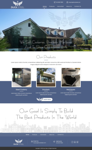 Web Design by harmi_199 for Ducksteel Llc. | Design: #23608047
