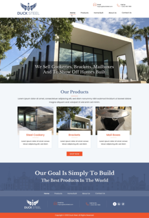 Web Design by harmi_199 for Ducksteel Llc. | Design: #23609246