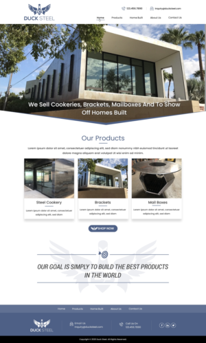 Web Design by harmi_199 for Ducksteel Llc. | Design: #23609680