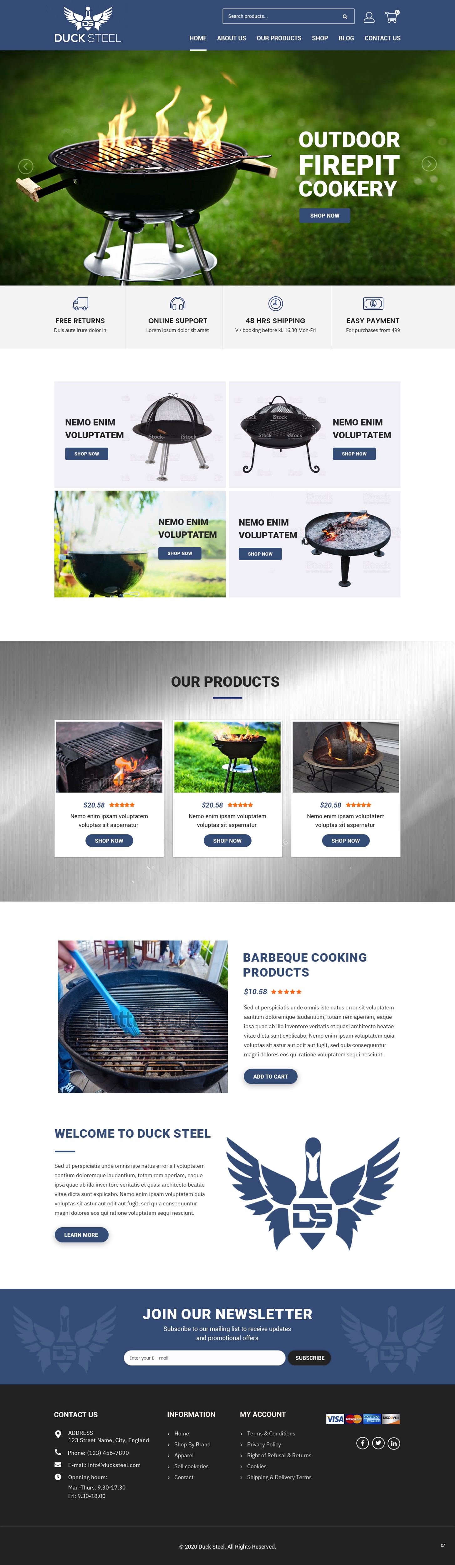 Web Design by pb for Ducksteel Llc. | Design #23574930