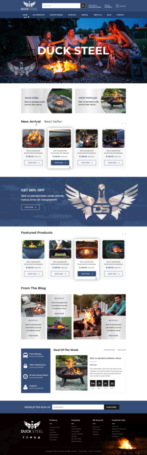 Diseño Web por pb para Ducksteel Llc. | Diseño: #23574931