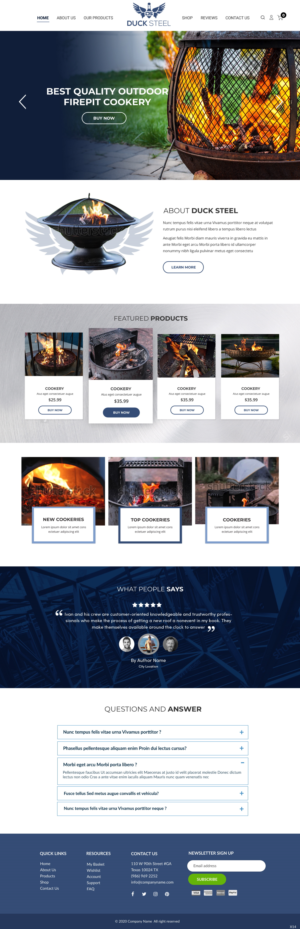 Web Design by pb for Ducksteel Llc. | Design: #23574934