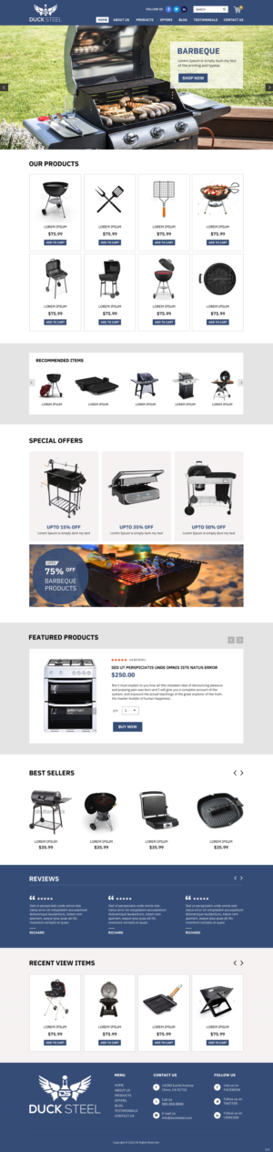Web Design by pb for Ducksteel Llc. | Design: #23574935