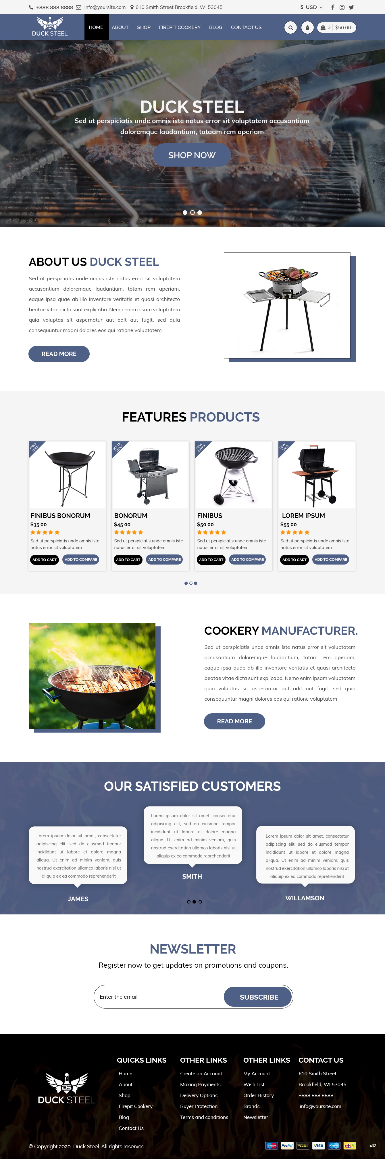 Web Design by pb for Ducksteel Llc. | Design #23580940