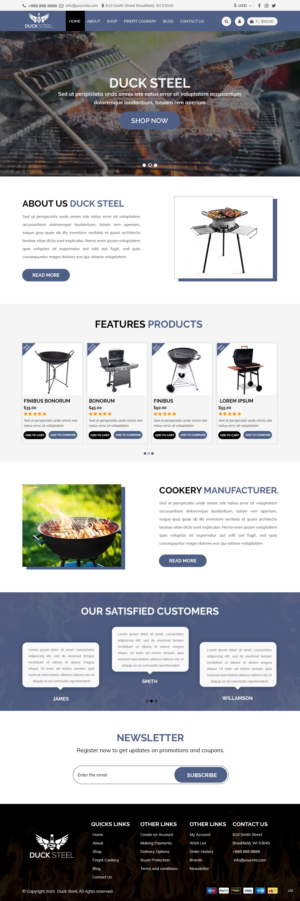 Diseño Web por pb para Ducksteel Llc. | Diseño: #23580940