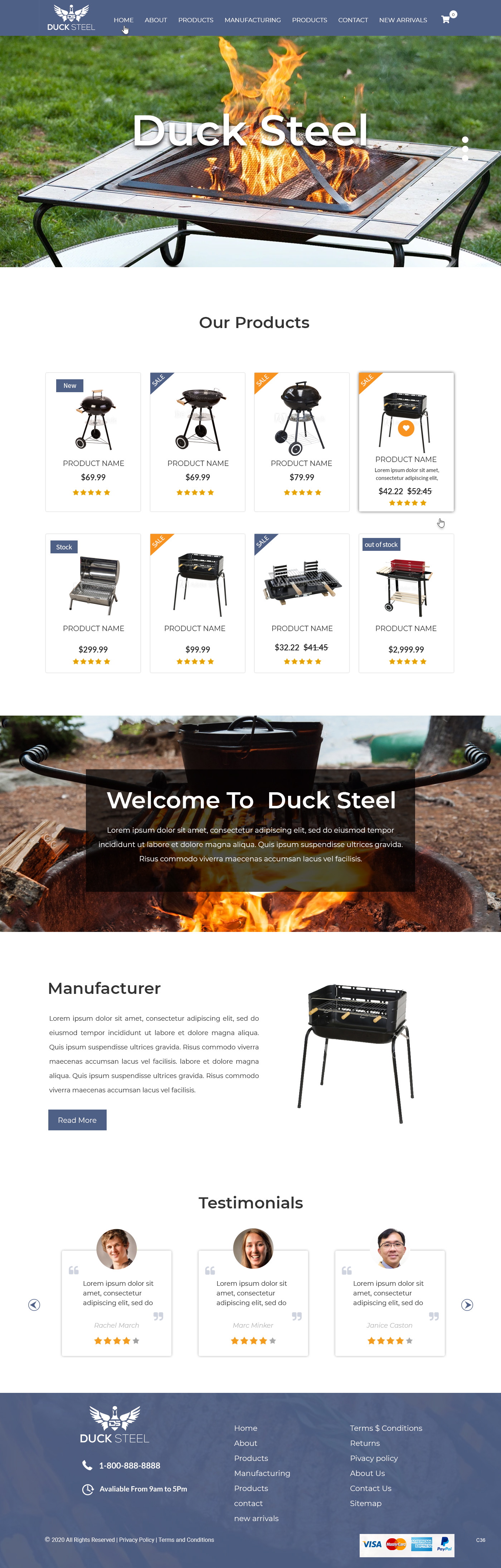 Web Design by pb for Ducksteel Llc. | Design #23580943