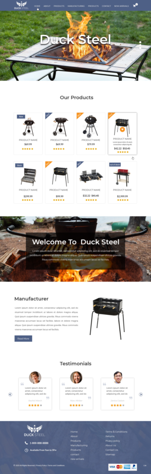 Diseño Web por pb para Ducksteel Llc. | Diseño: #23580943