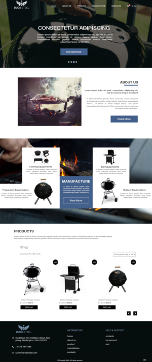 Diseño Web por pb para Ducksteel Llc. | Diseño: #23580949