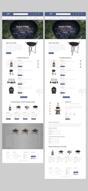 Diseño Web por pb para Ducksteel Llc. | Diseño: #23580953