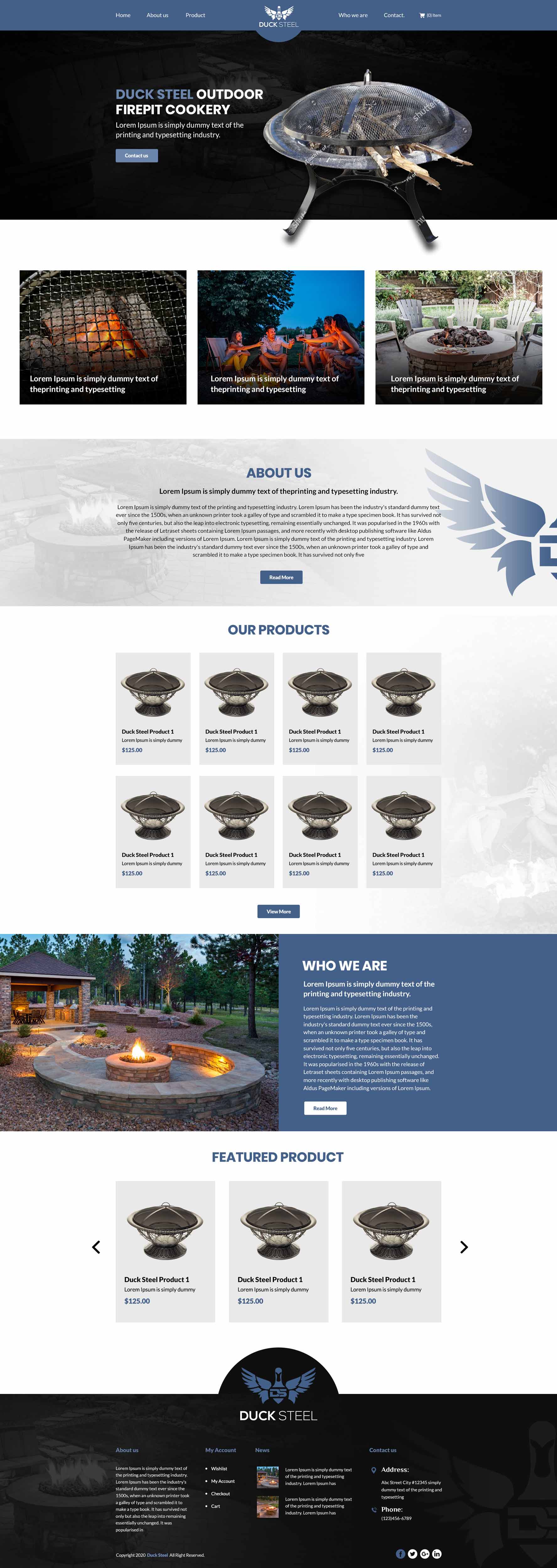 Web-Design von Impressive Sol für Ducksteel Llc. | Design #23571318