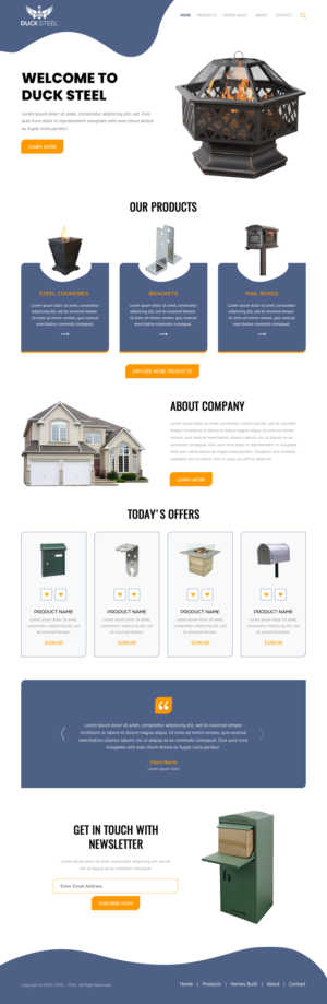 Web-Design von rightway für Ducksteel Llc. | Design #23579423