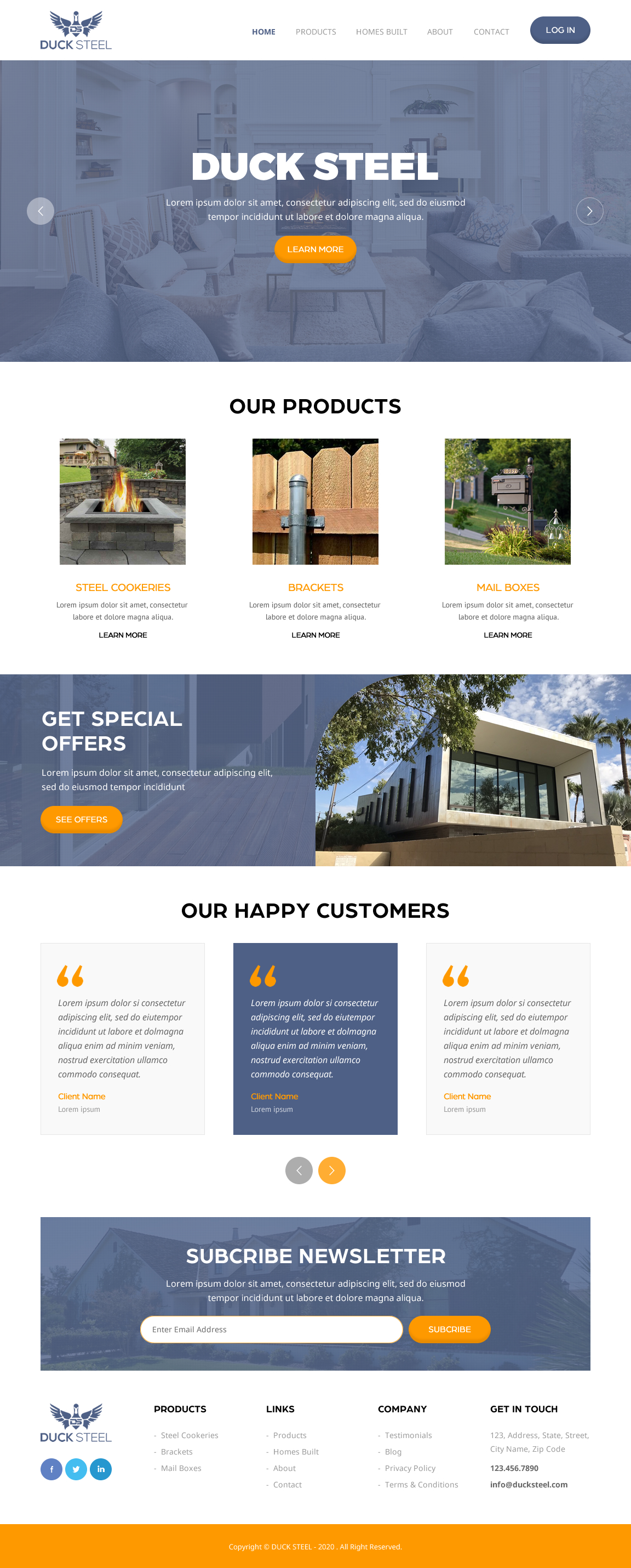 Web Design by rightway for Ducksteel Llc. | Design #23579424