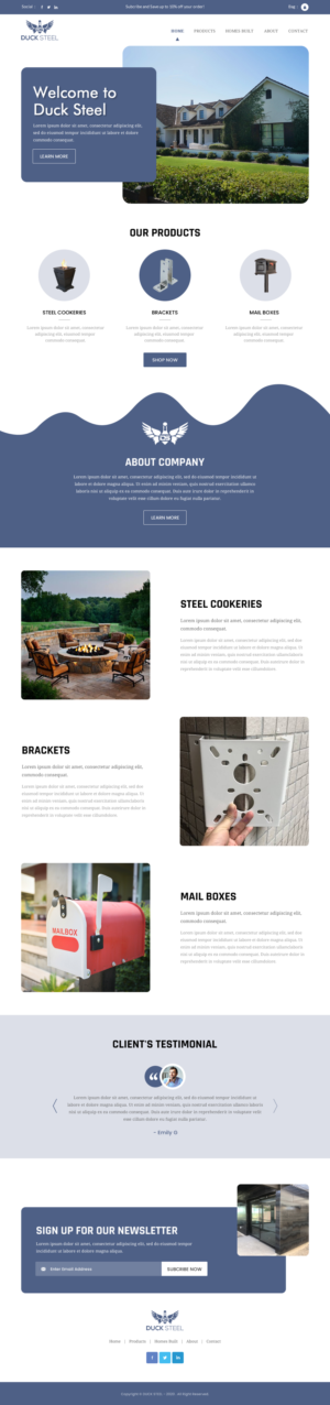 Web Design by rightway for Ducksteel Llc. | Design: #23579425