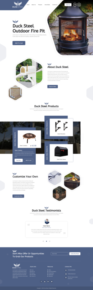 Web Design by rightway for Ducksteel Llc. | Design: #23579426