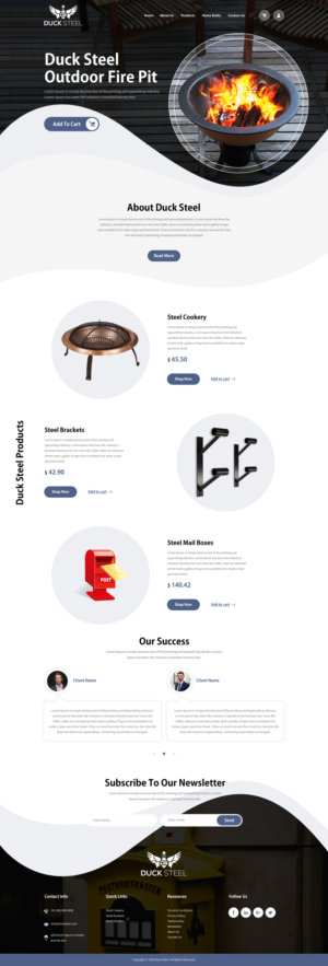 Diseño Web por rightway para Ducksteel Llc. | Diseño: #23579427