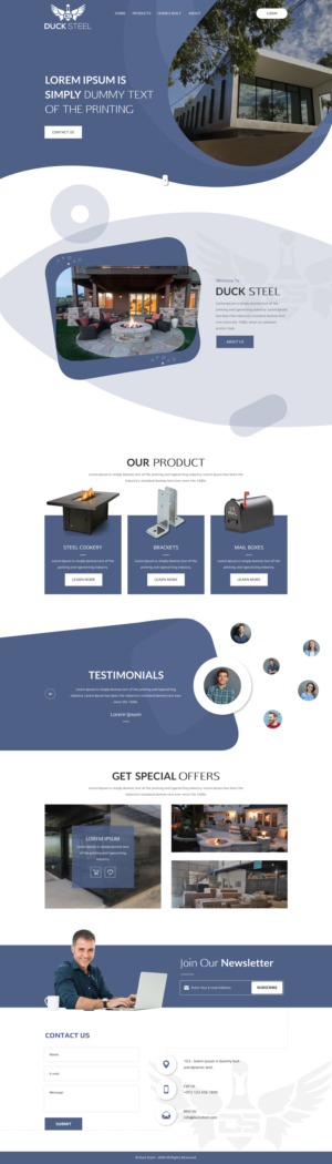 Diseño Web por rightway para Ducksteel Llc. | Diseño: #23579432