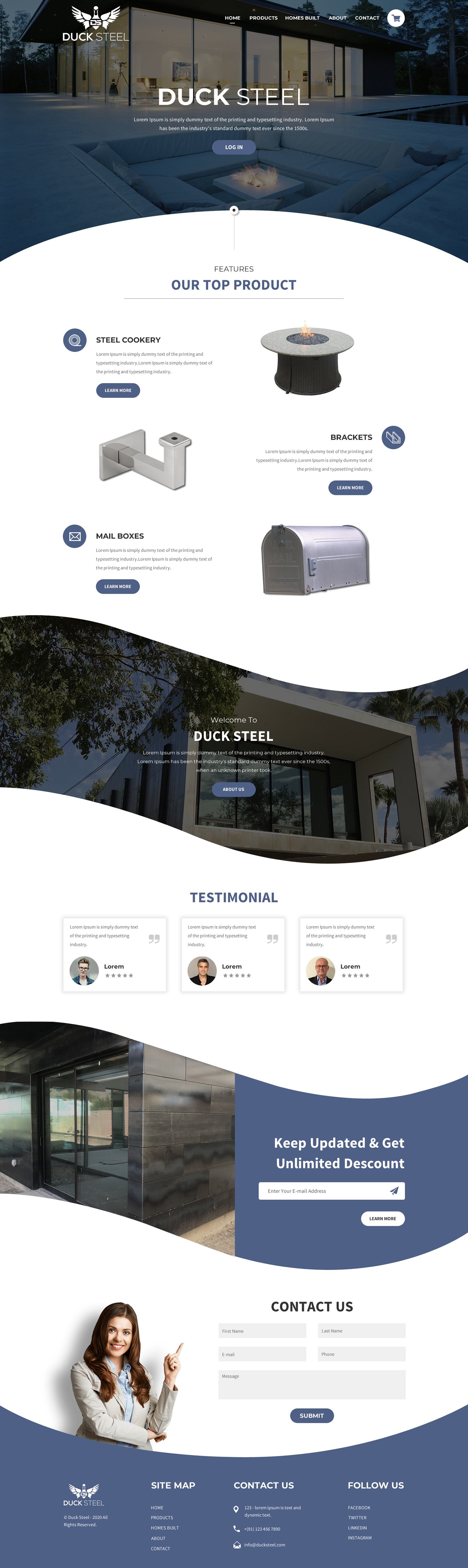 Web Design par rightway pour Ducksteel Llc. | Design #23579433