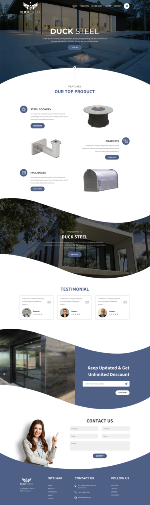 Diseño Web por rightway para Ducksteel Llc. | Diseño: #23579433
