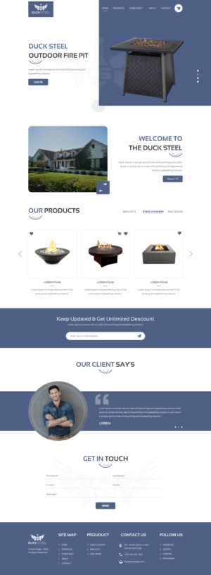 Web Design by rightway for Ducksteel Llc. | Design: #23579434