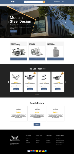 Web-Design von sai.designer87 für Ducksteel Llc. | Design #23577855